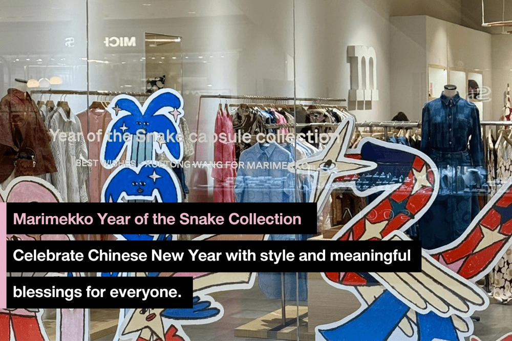 Marimekko Year of the Snake Collection Celebrate Chinese New Year with style and meaningful blessings for everyone.